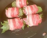 豚肉の梅しそ巻き巻き作り方5写真