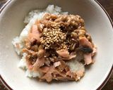 納豆と鮭の生姜煮のご飯作り方3写真