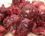 炒チャオレタスと牛肉の梅酒炒め作り方1写真