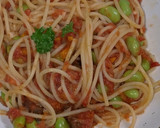 夏の旬　えだまめのトマトソース作り方6写真