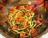 トマトときゅうり☆キムチの冷製パスタ作り方1写真