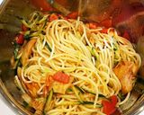 トマトときゅうり☆キムチの冷製パスタ作り方2写真