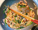 ☆ほうれん草とベーコン椎茸の和風パスタ☆作り方4写真