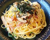 ☆ほうれん草とベーコン椎茸の和風パスタ☆作り方7写真