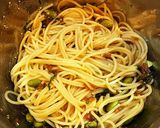 梅しそと枝豆の和風パスタ作り方2写真