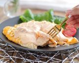 ときめくレシピ♡ふわっふわ鶏むねオムレツ作り方5写真
