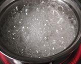 ご飯を熱湯で煮る★釜揚げしらすトマト粥作り方2写真