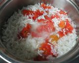 ご飯を熱湯で煮る★釜揚げしらすトマト粥作り方4写真