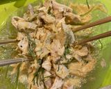 おかひじきと豆のチキンサラダ作り方17写真