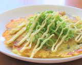 かにかまとじゃがいものチーズお好み焼き作り方8写真
