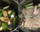 豚バラ肉とチンゲン菜の山椒オイスター煮作り方1写真