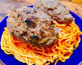 ハンバーグナポリタンパスタ作り方20写真