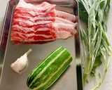 ズッキーニとセージの豚肉巻き巻き作り方1写真
