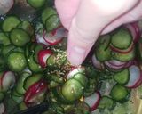 はつか大根ときゅうりの酢の物作り方3写真