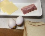 フライパンで簡単エッグトーストの作り方作り方1写真