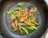 鮭とアスパラのレモンバター醤油パスタ作り方3写真