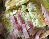 簡単!カルボナーラうどん作り方3写真