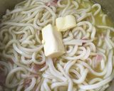 簡単!カルボナーラうどん作り方5写真
