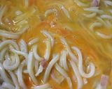 簡単!カルボナーラうどん作り方6写真