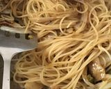 あまり物で　海苔の佃煮パスタ作り方4写真