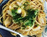 あまり物で　海苔の佃煮パスタ作り方6写真