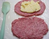 再現!ガストのチーズINハンバーグ作り方4写真