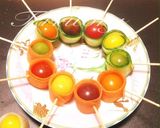 簡単のせ☆飾り可愛い花トマトサラダ♪作り方6写真