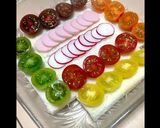 簡単のせ☆飾り可愛い花トマトサラダ♪作り方12写真