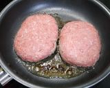 再現!ガストのチーズINハンバーグ作り方7写真