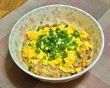炒り卵で納豆作り方3写真