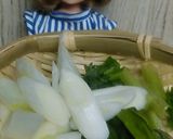リカちゃん♡ネギ 小松菜 豚肉の蒸し焼き作り方2写真