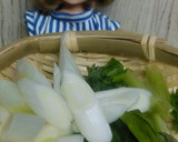 リカちゃん♡ネギ 小松菜 豚肉の蒸し焼き作り方2写真