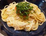 明太子(たらこ)クリームパスタ作り方7写真