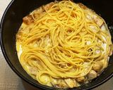 ポルチーニのクリームパスタ作り方7写真