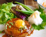 オクラと豆腐の照り焼きハンバーグ作り方8写真