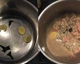 牛肉と舞茸と枝豆と高野豆腐の山椒生姜煮作り方1写真