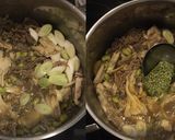 牛肉と舞茸と枝豆と高野豆腐の山椒生姜煮作り方3写真