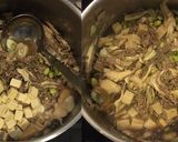 牛肉と舞茸と枝豆と高野豆腐の山椒生姜煮作り方4写真