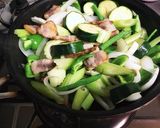 賄い サバ缶と夏野菜のチーズ焼作り方4写真