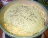 葛の豆乳チーズソースパスタ作り方4写真