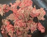 牛キャベツの焼きそばソース焼き作り方3写真