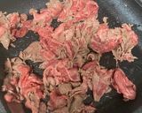 牛キャベツの焼きそばソース焼き作り方3写真