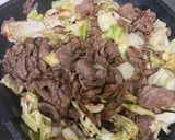 牛キャベツの焼きそばソース焼き作り方5写真