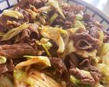 牛キャベツの焼きそばソース焼き作り方6写真
