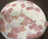 コンポタ♡カルボナーラ風うどん作り方4写真