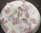 コンポタ♡カルボナーラ風うどん作り方5写真