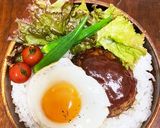 大人気♡ロコモコ丼作り方5写真
