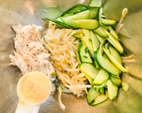 簡単ササミともやしとキュウリの中華サラダ作り方5写真