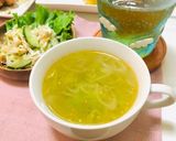 今夜は餃子の日♬ネギ塩スープ・中華サラダ作り方3写真