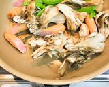まいたけとスナップえんどうのジェノベーゼ作り方4写真